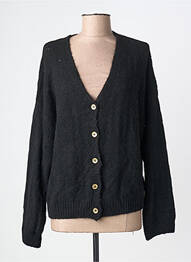 Gilet manches longues coupe cintrée noir KANOPE femme
