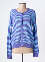 Gilet manches longues coupe cintrée bleu DANEFAE femme