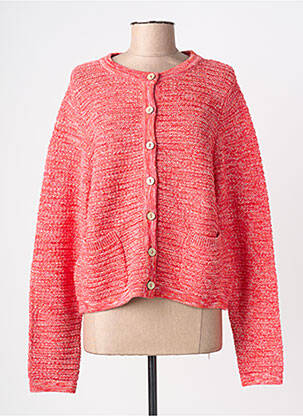 Gilet manches longues col rond rouge WHITE STUFF femme