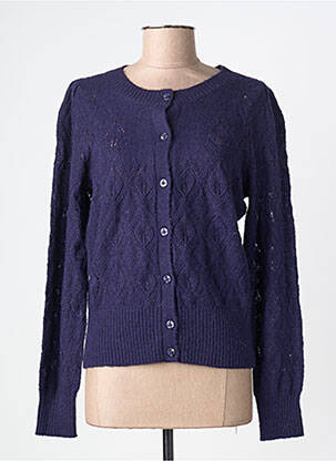 Gilet manches longues coupe cintrée bleu KING LOUIE femme