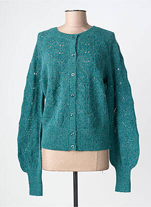 Gilet manches longues coupe cintrée vert KING LOUIE femme