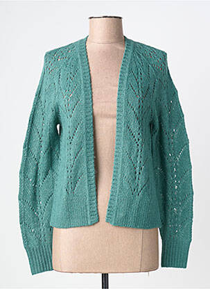 Gilet manches longues coupe cintrée vert KING LOUIE femme