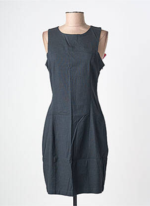 Robe mi-longue sans manche sans manche noir SKFK femme