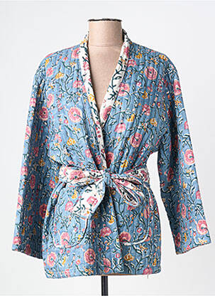 Veste casual coupe cintrée bleu PALME femme