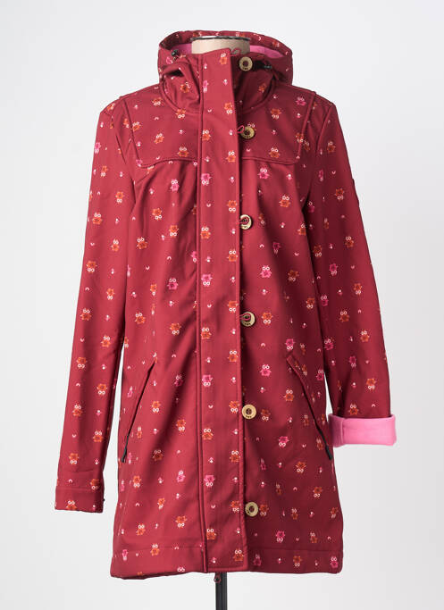 Parka manches longues a capuche rouge BLUTSGESCHWISTER femme