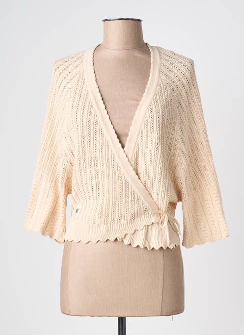 Gilet manches longues manches 3/4 beige BLUTGESCHWISTER femme