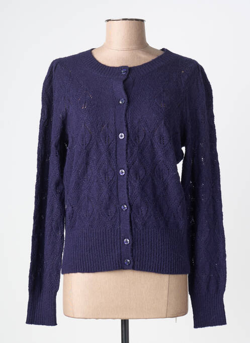 Gilet manches longues coupe cintrée bleu KING LOUIE femme