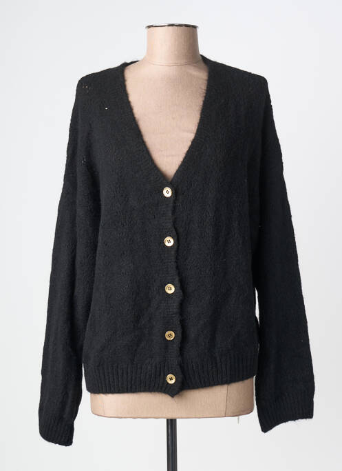 Gilet manches longues coupe cintrée noir KANOPE femme