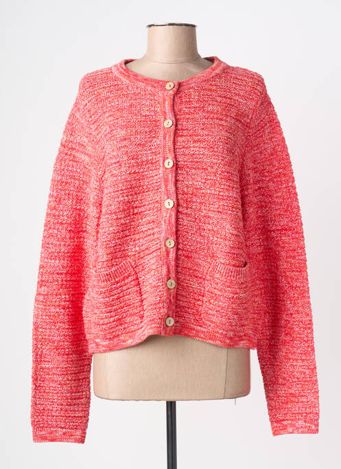 Gilet manches longues fermeture boutonnée sur le devant rouge WHITE STUFF femme