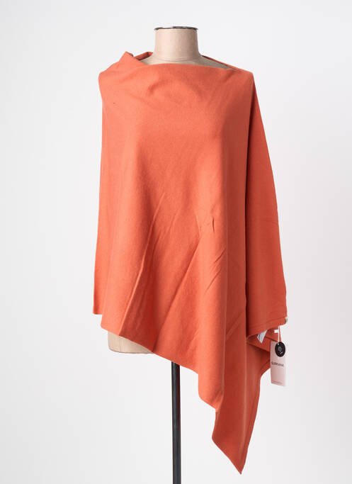 Poncho coupe ample orange SURKANA femme
