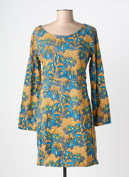 Robe courte manches longues manches longues gris KALI YOG femme