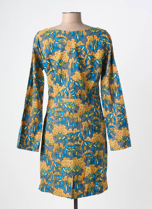 Robe courte manches longues manches longues gris KALI YOG femme