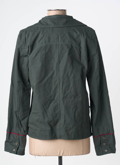 Veste casual finition intérieure doublée vert KALI YOG femme