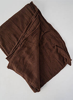 Foulard marron PALME femme