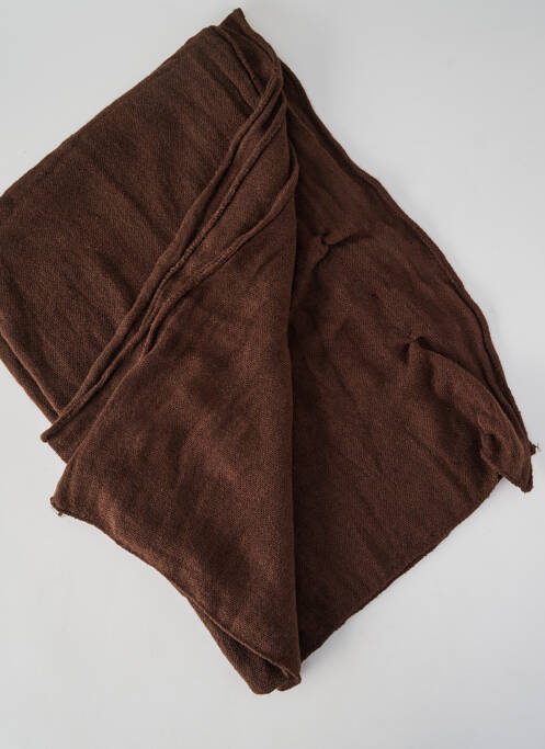 Foulard marron PALME femme