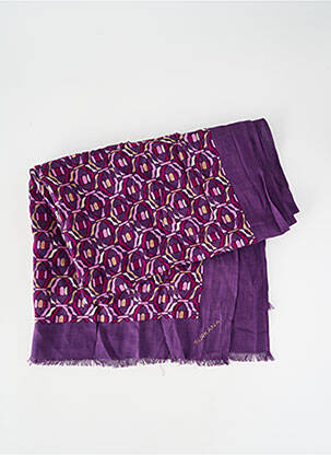 Foulard imprimé fantaisie violet SURKANA femme