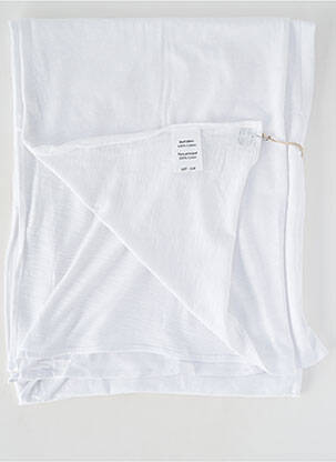 Foulard coutures renforcées blanc MOUSQUETON femme