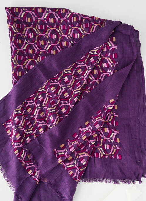 Foulard imprimé fantaisie violet SURKANA femme