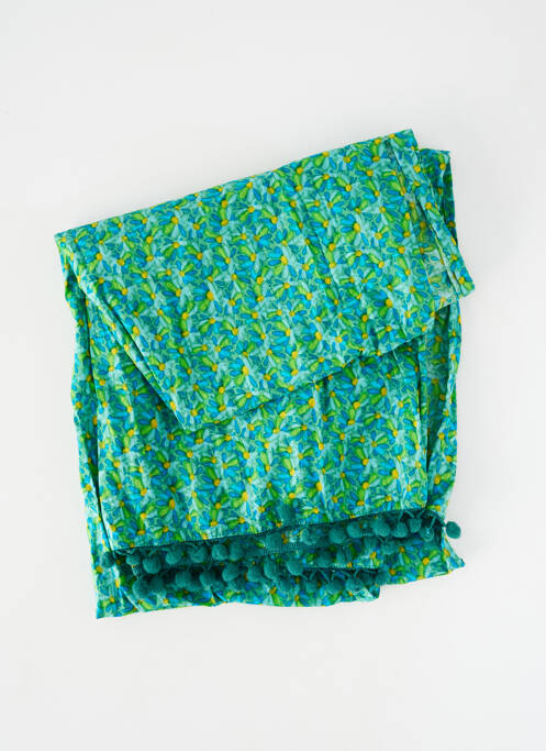 Foulard tissage popeline vert BLA-BLA femme