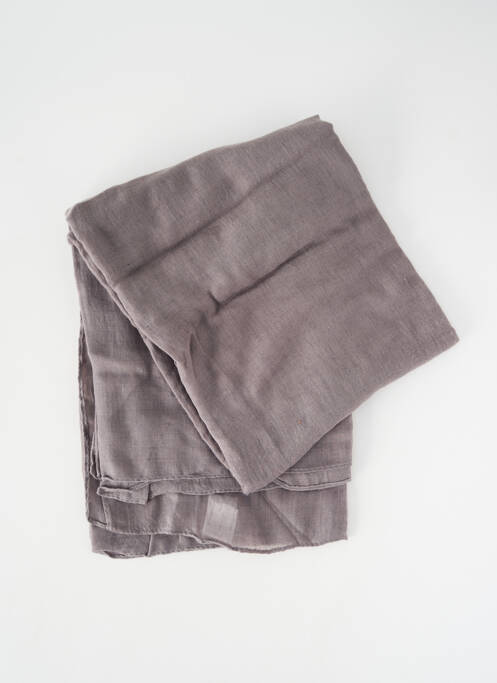 Foulard coutures renforcées gris PALME femme