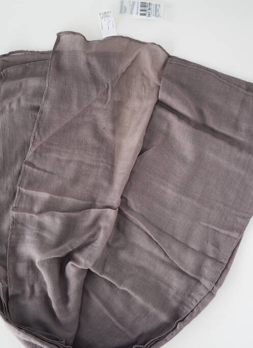 Foulard coutures renforcées gris PALME femme