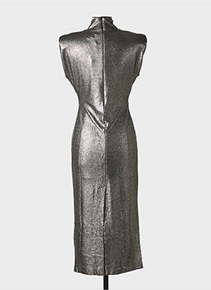 Robe longue manches courtes manches courtes argent ESSENTIEL ANTWERP femme