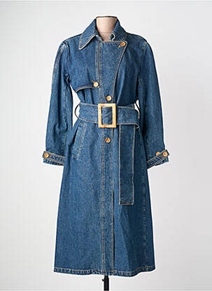 Trench poches sans capuche bleu HAPPY HAUS femme
