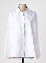 Chemisier coupe droite manches longues blanc ANDREA LEV femme