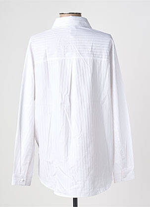 Chemisier coupe droite manches longues blanc ANDREA LEV femme