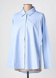 Chemisier coupe droite manches longues bleu ANDREA LEV femme