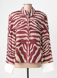 Chemisier tissage crêpe manches longues rouge ESSENTIEL ANTWERP femme