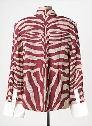 Chemisier tissage crêpe manches longues rouge ESSENTIEL ANTWERP femme