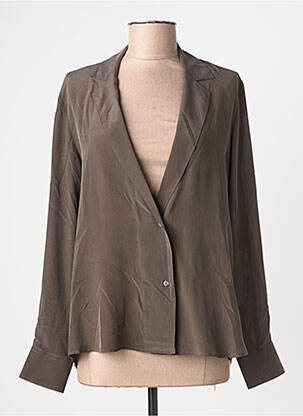 Blazer manches longues marron DIEGA femme