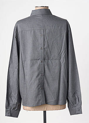 Chemisier coupe droite manches longues gris ANDREA LEV femme