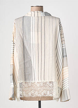 Blouse manches longues manches longues beige PHISIQUE DU ROLE femme