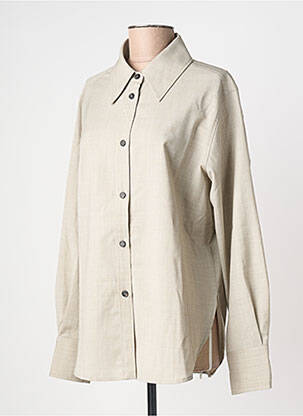 Chemisier tissage crêpe manches longues gris PHISIQUE DU ROLE femme