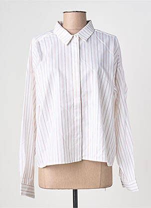 Chemisier coupe droite manches longues rose ANDREA LEV femme