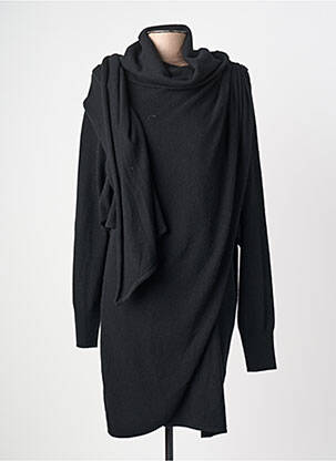 Robe pull stretch manches longues noir ESSENTIEL ANTWERP femme
