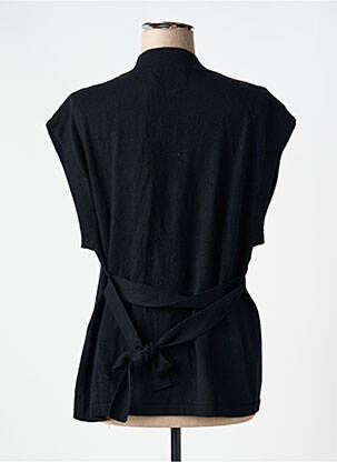 Gilet sans manche maille fine noir NOTSHY femme