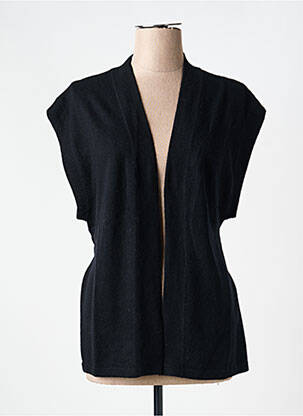 Gilet sans manche maille fine noir NOTSHY femme
