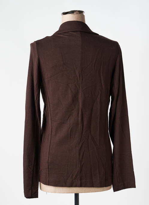 Blazer poches marron MAJESTIC FILATURES femme