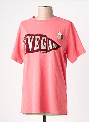 T-shirt coupe droite manches courtes rouge NEWTONE femme