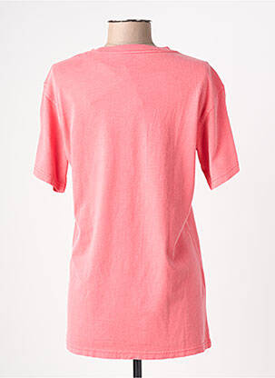 T-shirt sérigraphie manches courtes rouge NEWTONE femme