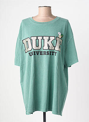 T-shirt coupe droite manches courtes vert NEWTONE femme