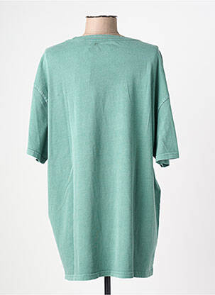 T-shirt coupe droite manches courtes vert NEWTONE femme