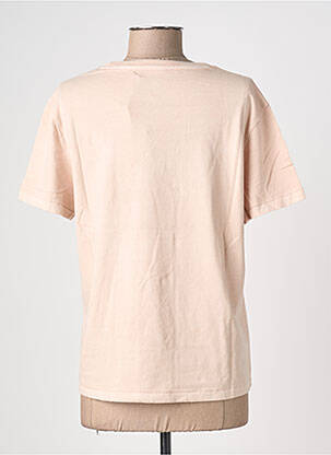 T-shirt sérigraphie manches courtes beige NEWTONE femme