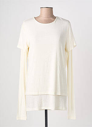 Top stretch manches longues beige PHISIQUE DU ROLE femme