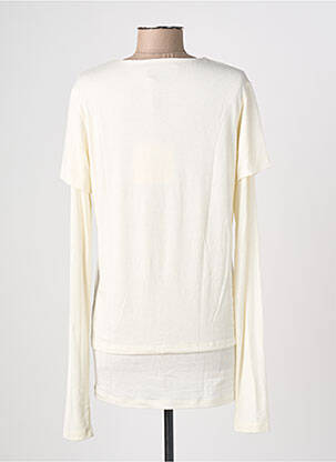 Top stretch manches longues beige PHISIQUE DU ROLE femme