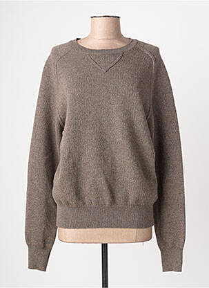 Pull tissage chiné manches longues marron PHISIQUE DU ROLE femme