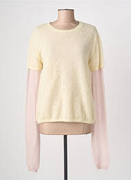 Top stretch manches longues jaune PHISIQUE DU ROLE femme